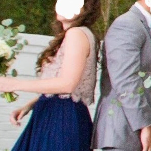 BHLDN Jenny Yoo Cleo Lace Shell Overlay Top NWOT - Picture 12 of 16